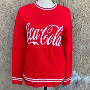 Coca Cola Coke Soda Ugly Christmas Sweater Sz M Long Sleeve Knit